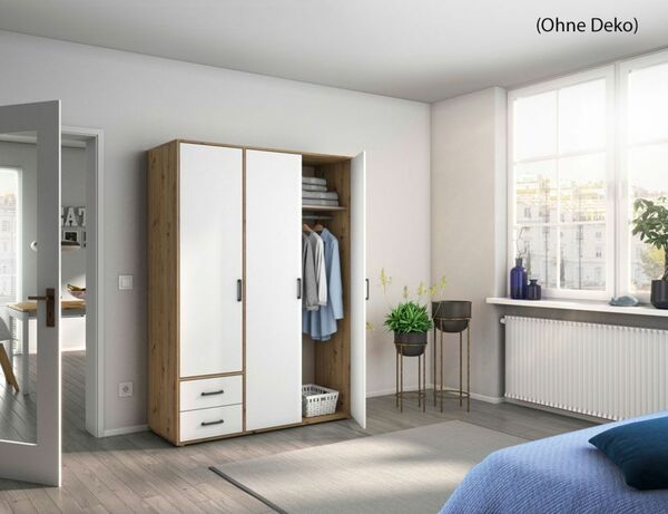 Bild 3 von Schrank Weiß, Artisan Oak 3-trg