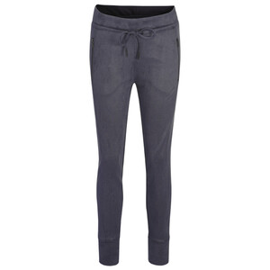 Damen Jogpants in Veloursoptik DUNKELGRAU