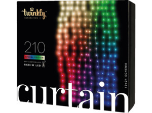 TWINKLY RGBW-Linsen- Lichtvorhang, Mehrfarbig, RGB-Farben, Weißtöne inklusive Warmweiß