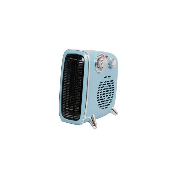 Bild 1 von EUROM Retro Heizstrahler Ventilator 1800 Watt und 3 Leistungsstufen blau