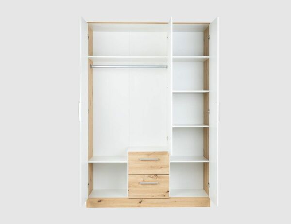 Bild 3 von Schrank Artisan Oak, Weiß 3-trg