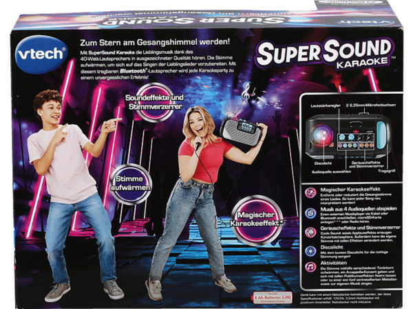 Bild 1 von VTECH SuperSound Karaoke Musikspielzeug, Mehrfarbig