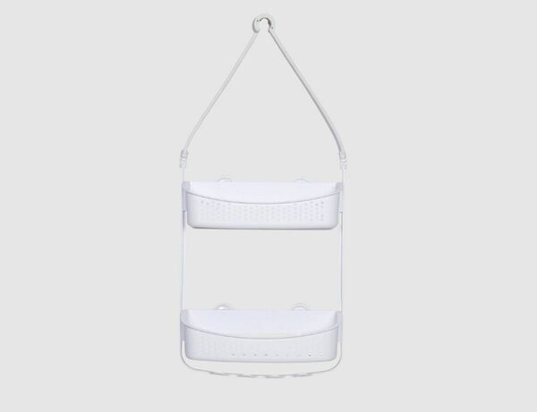 Bild 2 von Dusch-Hängeregal Weiß 2 Körbe