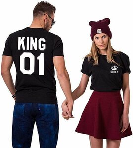 Couples Shop T-Shirt »King & Queen T-Shirt« mit modischem Brust- und Rückenprint