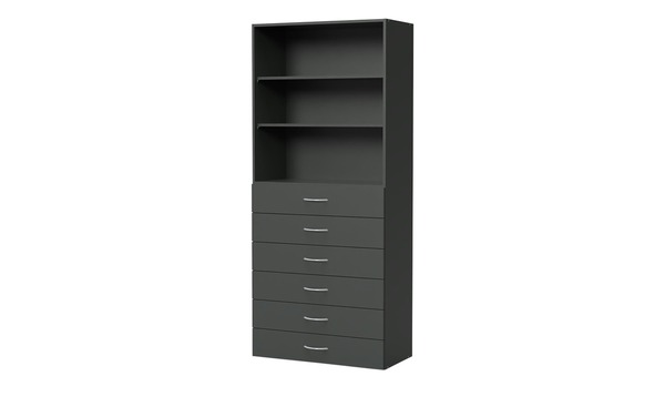 Bild 1 von Regal  Multischrank-System ¦ grau ¦ Maße (cm): B: 80 H: 185 T: 40 Regale > Wandregale - Sconto