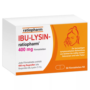 IBU-LYSIN-ratiopharm 400 mg Filmtabletten 50  St