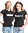 Bild 1 von Couples Shop T-Shirt »Blondie & Brownie Damen Beste Freunde T-Shirt« mit lustigem Spruch Print