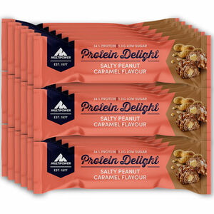 Multipower Proteinriegel Salted Peanut Caramel, 18er Pack