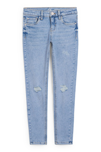 C&A Skinny Jeans, Blau, Größe: 128