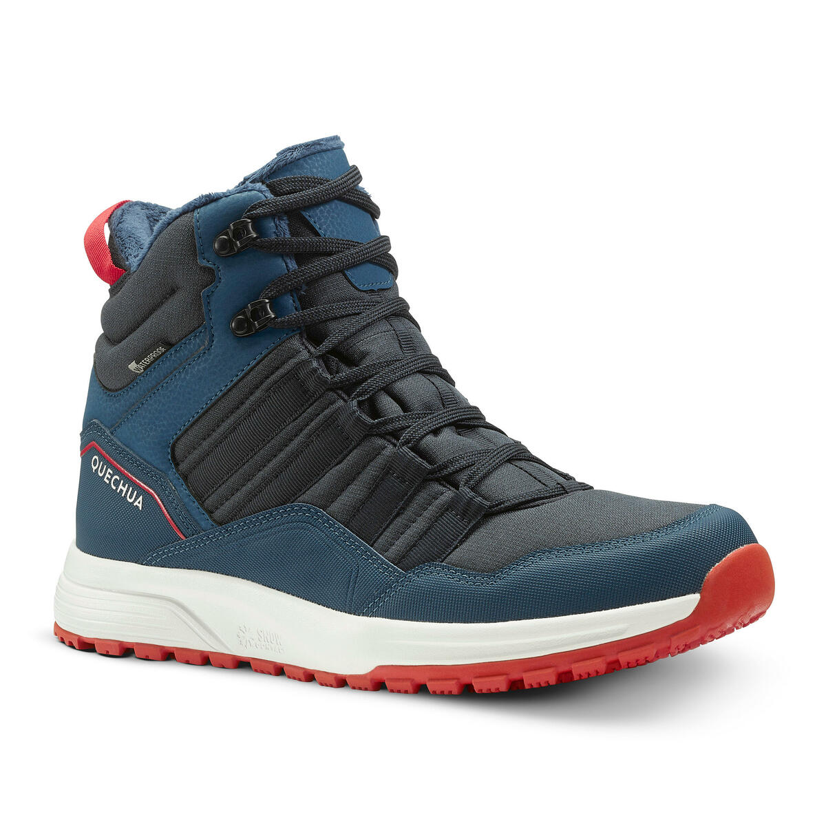 Bild 1 von Winterschuhe Herren warm wasserdicht Winterwandern - SH500 blau/rot Blau|rot