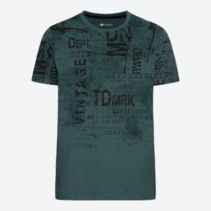 Herren-T-Shirt mit Schriftzug-Design