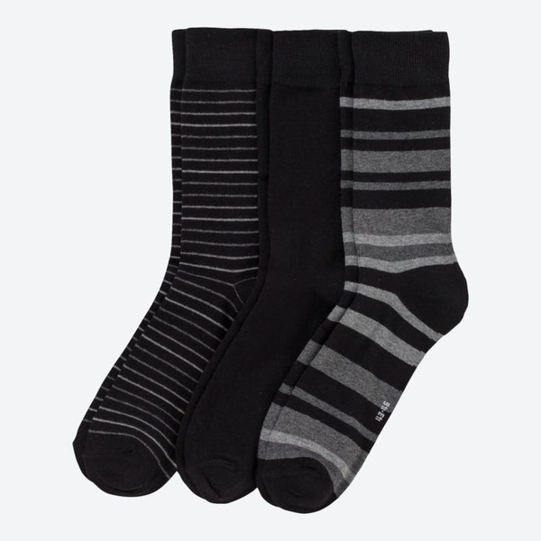 Bild 1 von Herren-Socken mit Streifenmuster, 3er-Pack