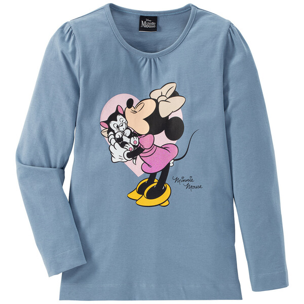 Bild 1 von Minnie Maus Langarmshirt mit großem Print HELLBLAU