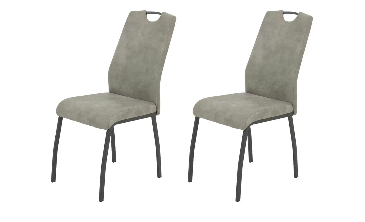Bild 2 von Polsterstuhl Set Vintage Grau 2er Set