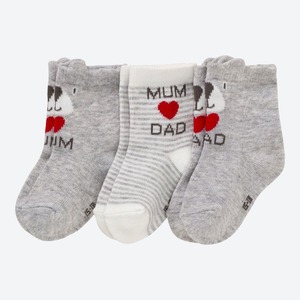 Unisex-Baby-Socken, 3er-Pack