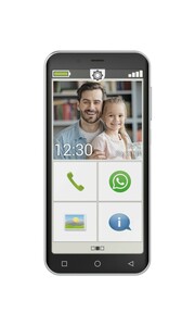 EMPORIA Smart.4 schwarz 32GB Smartphone (Seniorenhandy, 5 Zoll, 13 MP, 2.500-mAh, Quad-Core, SOS, mit Whatsapp)