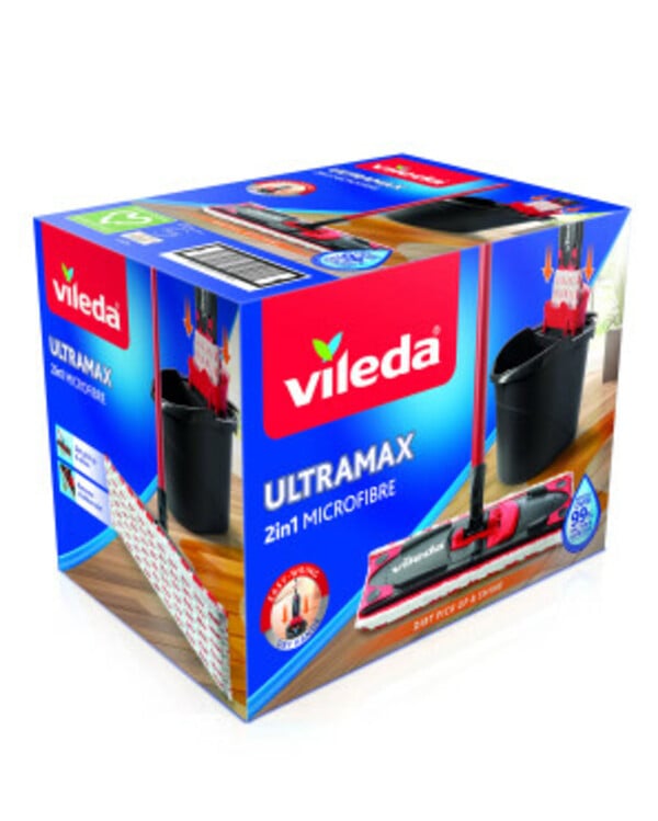 Bild 1 von Vileda UltraMax Bodenwischsystem
       
      Keine Marke Eimer, Wischer und Bezug
   
      schwarz/rot