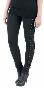 Vixxsin - Gothic Leggings - Corset - S bis XL - für Damen - Größe M - schwarz