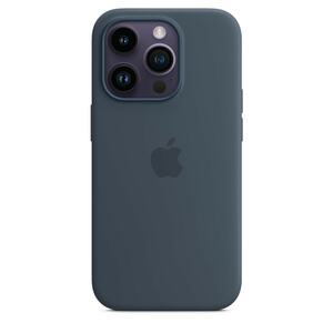 iPhone 14 Pro Silikon Case mit MagSafe - Sturmblau Handyhülle