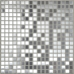 Mosaik Metall Edelstahl 30 cm x 30 cm