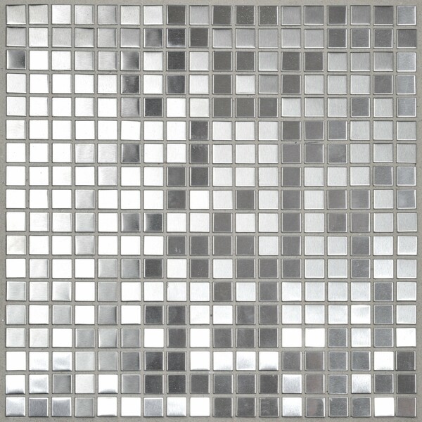 Bild 1 von Mosaik Metall Edelstahl 30 cm x 30 cm