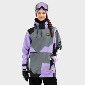 Snowboardjacke f&uuml;r Damen W1-W Tignes - Lavendel - Schwarz