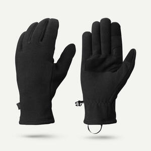 Handschuhe Erwachsene recyceltes Fleece Bergwandern - MT500 schwarz