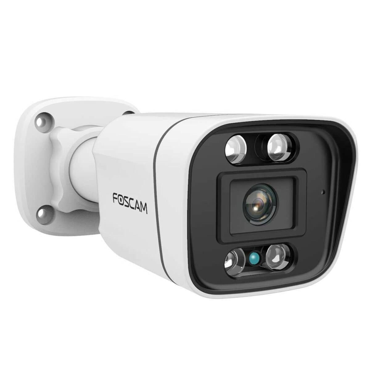 Bild 1 von V8EP, 8 MP POE-Überwachungskamera mit integrietem Scheinwerfer und Alarmsirene, Weiß