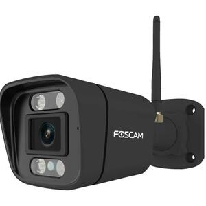 V5P, 5 MP Dual-Band WLAN Überwachungskamera mit integriertem Scheinwerfer und Alarmsirene, Schwarz