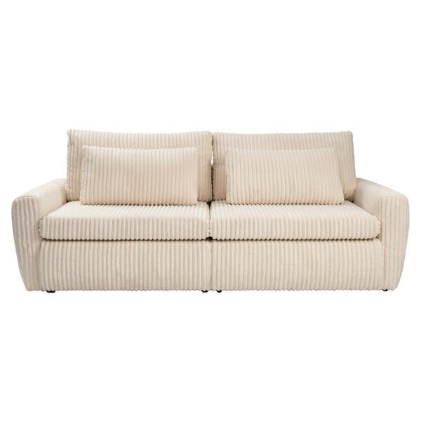 Bild 1 von Carryhome Schlafsofa, Creme, Textil, 2-Sitzer, Füllung: Schaumstoff, 240x90x120 cm, Stoffauswahl, Liegefunktion, Schlafen auf Sitzhöhe, Rücken echt, Kinder- & Jugendzimmer, Jugendmöbel, Jugendsof