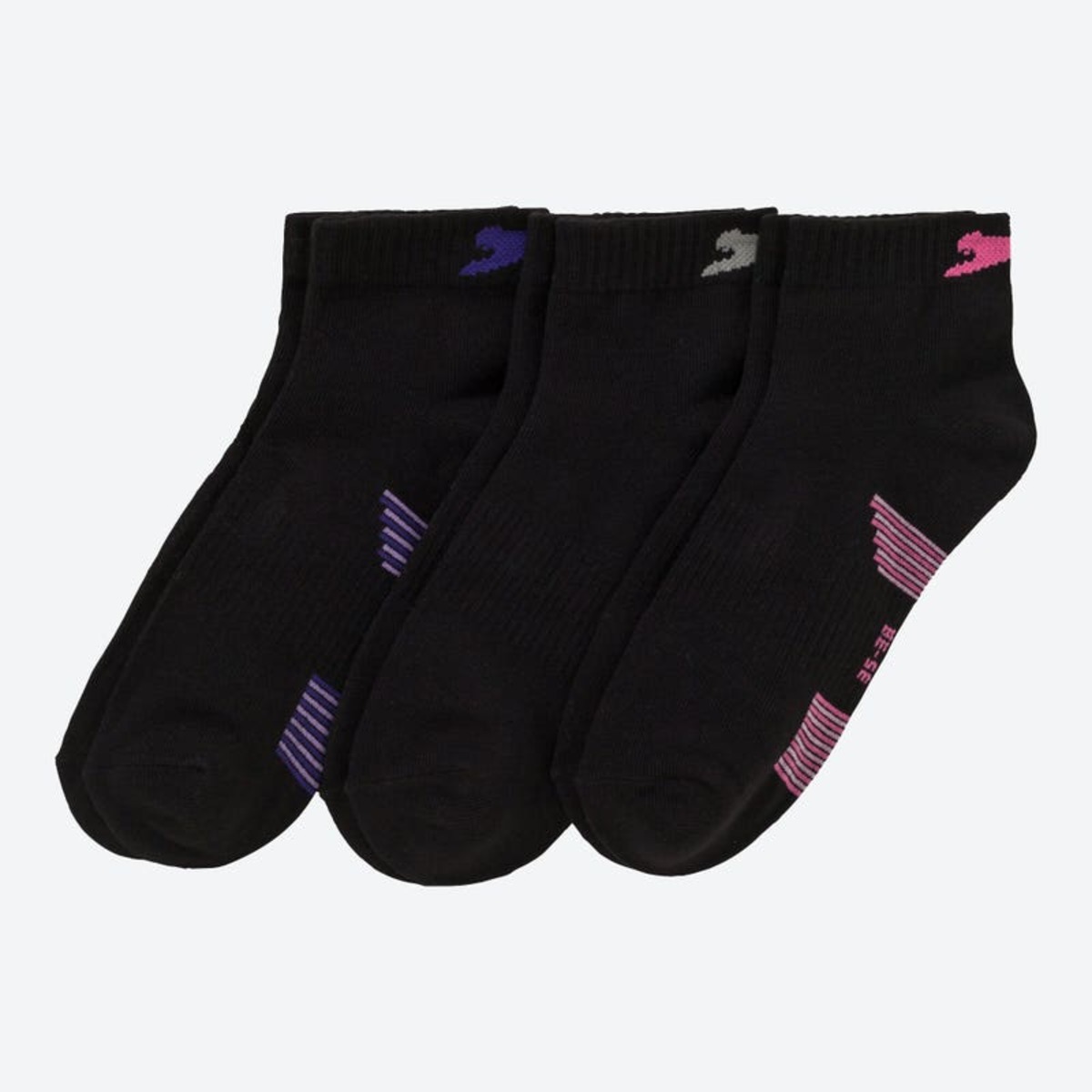 Bild 1 von Slazenger Damen-Sport-Sneaker-Socken, 3er-Pack