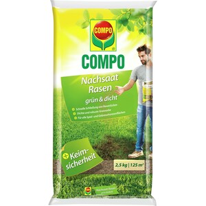 Compo Nachsaat-Rasen grün und dicht 2,5 kg