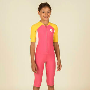 Schwimmanzug Shorty - Swim rosa Gelb|rosa