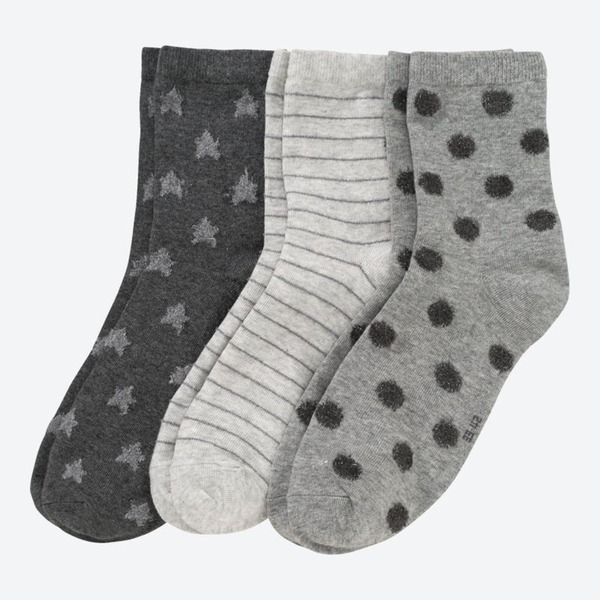 Bild 1 von Damen-Socken mit schönem Muster, 3er-Pack