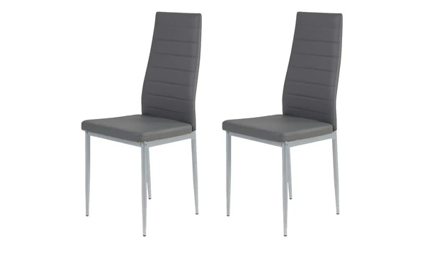 Bild 2 von Polsterstuhl Set Grau 2er Set