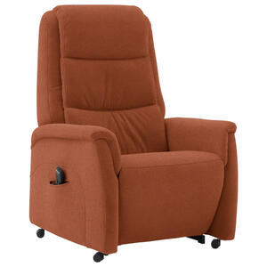 Livetastic Fernsehsessel Valdera, Rost, Textil, Uni, 70x107x88 cm, Goldenes M, Lederauswahl, Stoffauswahl, Relaxfunktion, Aufstehhilfe, Wohnzimmer, Sessel, Fernsehsessel