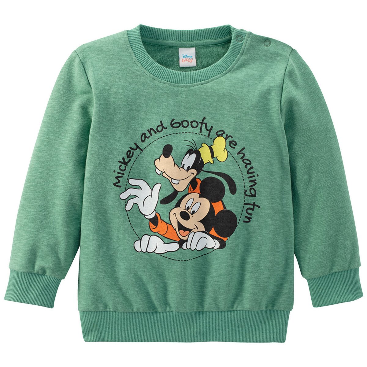 Bild 1 von Micky Maus Sweatshirt mit großem Print GRÜN
