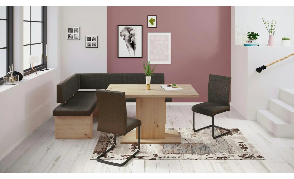 Bild 1 von Polsterschwingstuhl Set Braun 2er Set