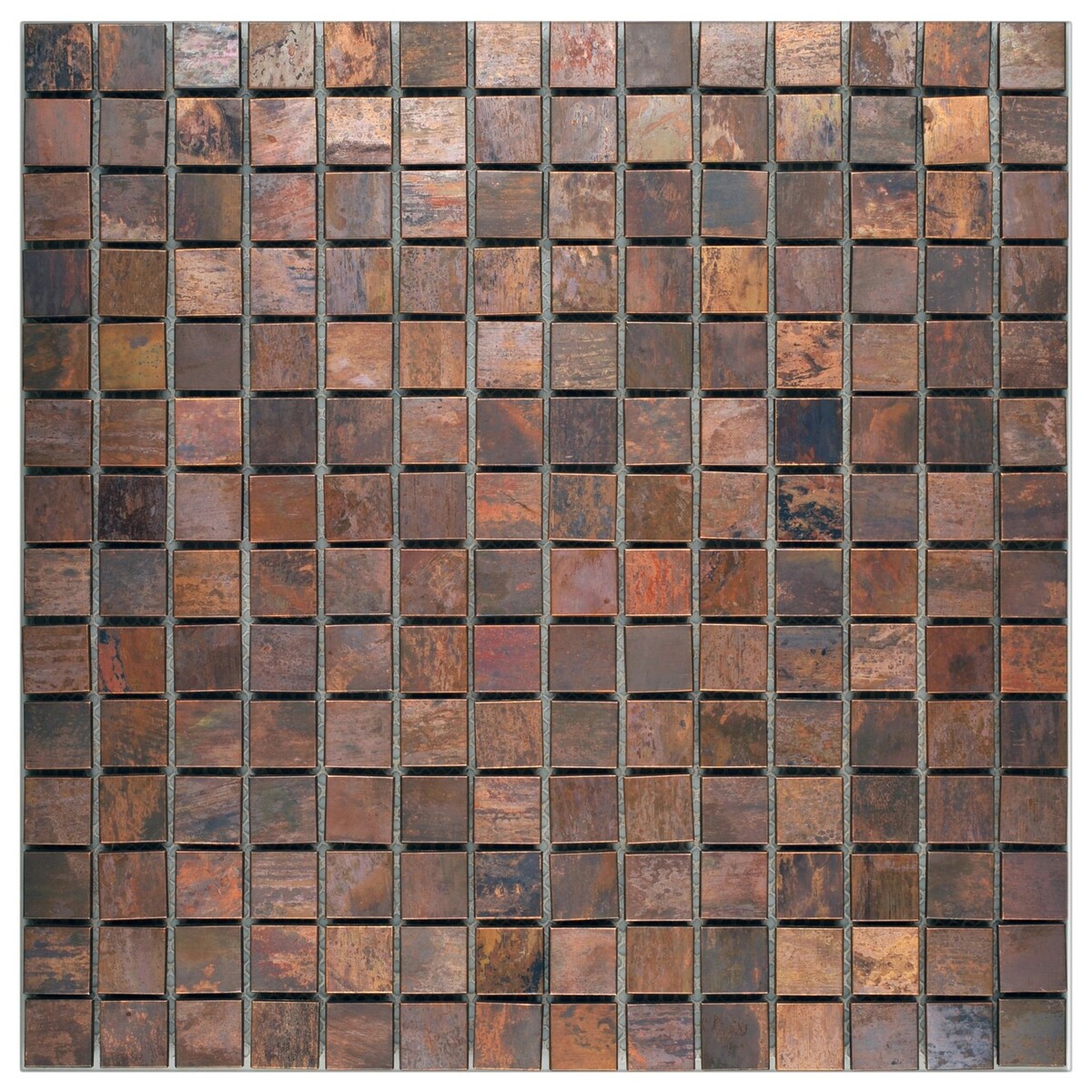 Bild 1 von Mosaik Metall Kupfer 3D 30,8 cm x 30,8 cm
