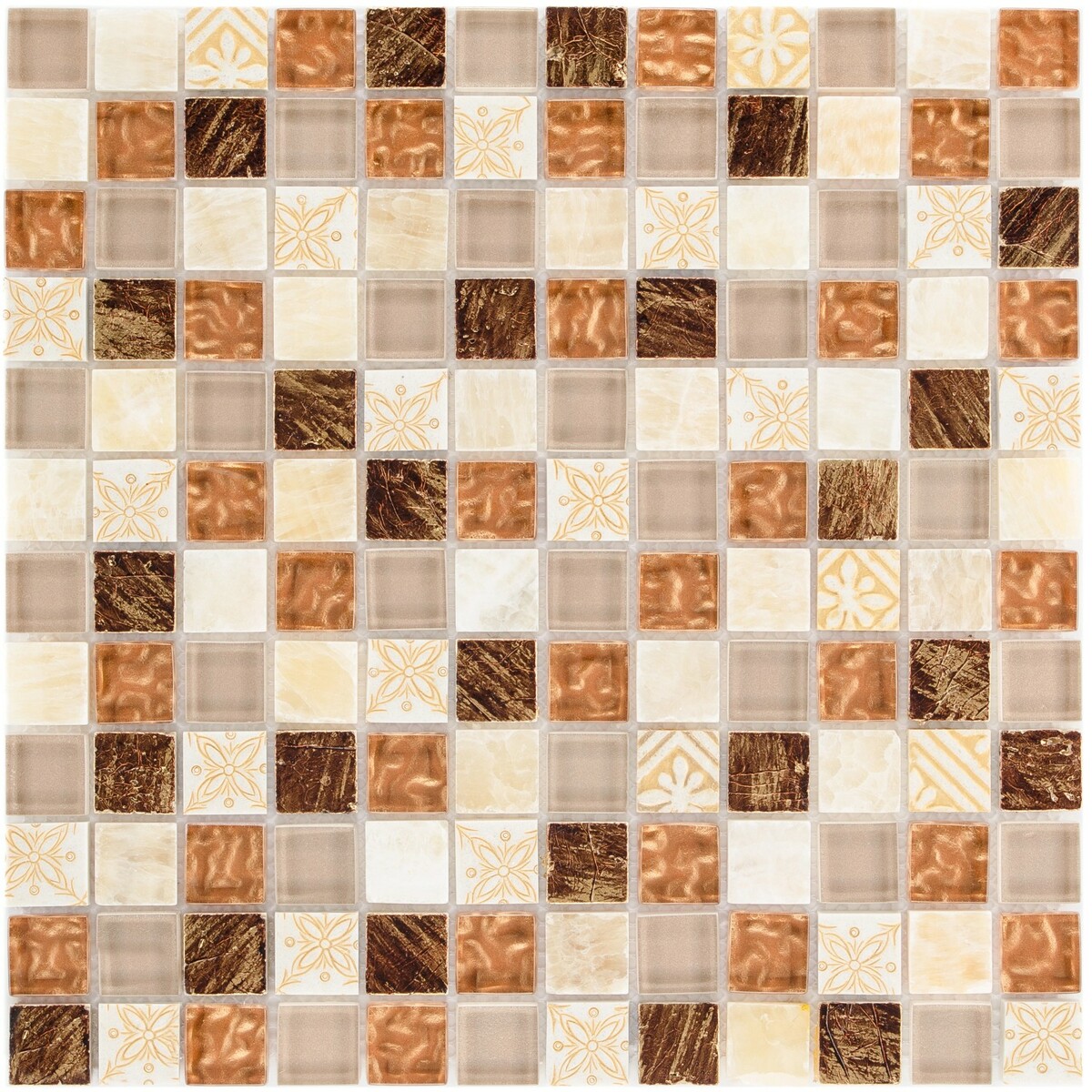 Bild 1 von Mosaik Glas & Stein Maya Sun 30 cm x 30 cm