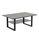 Bild 1 von Boxxx Couchtisch, Schwarz, Anthrazit, Metall, Glas, rechteckig, Kufe, U-Form, 69x45 cm, offenes Fach, Wohnzimmer, Wohnzimmertische, Couchtische, Glas-Couchtische