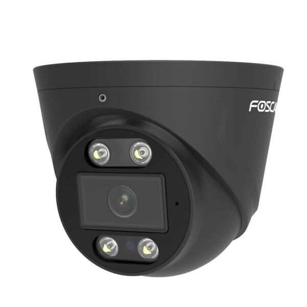 Bild 1 von T5EP, 5 MP PoE-Überwachungskamera mit integriertem Scheinwerfer und Alarmsirene, Schwarz