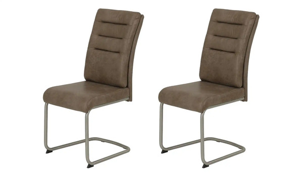 Bild 2 von Polsterschwingstuhl 2er-Set Vintage Schlamm