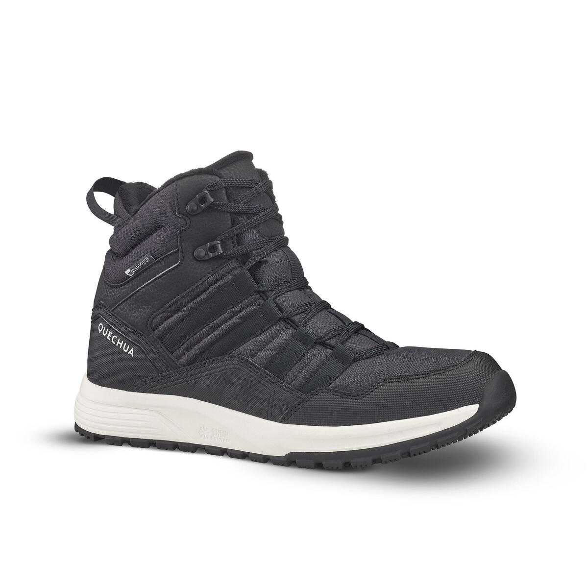 Bild 1 von Winterschuhe Herren halbhoch warm wasserdicht Winterwandern - SH500 schwarz Schwarz
