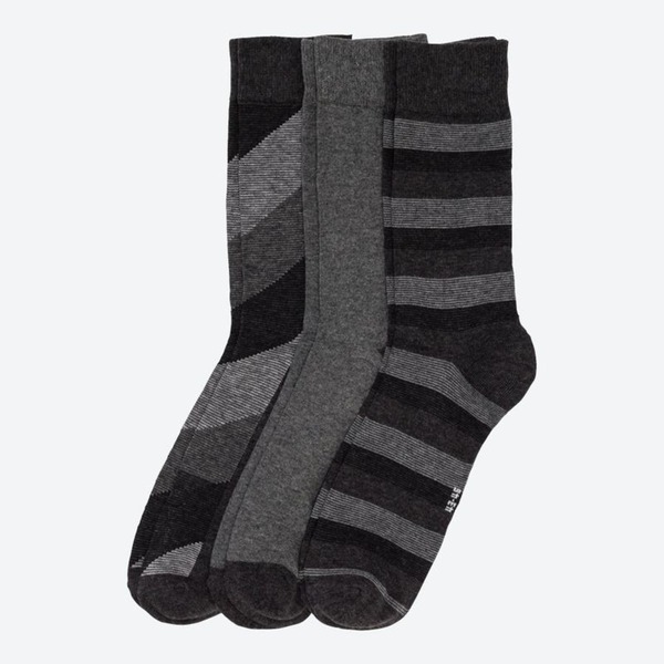 Bild 1 von Herren-Socken mit Streifenmuster, 3er-Pack