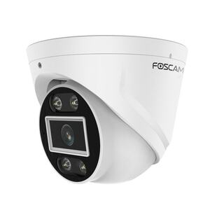 T5EP, 5 MP PoE-Überwachungskamera mit integriertem Scheinwerfer und Alarmsirene, Weiß