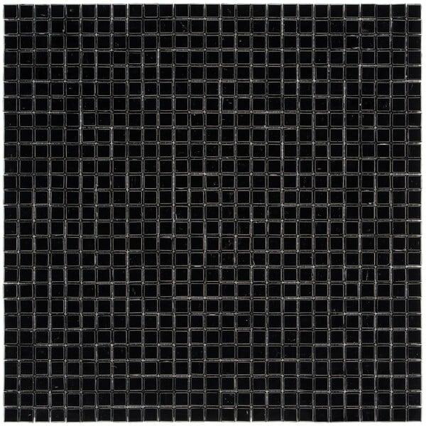 Bild 1 von Mosaik Glas Mini Black 29,6 cm x 29,6 cm