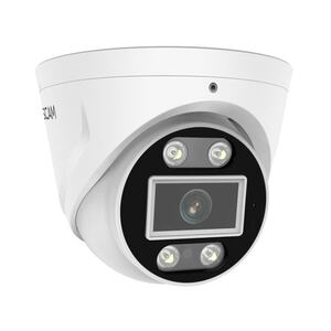 T8EP, 8 MP PoE-Überwachungskamera mit integriertem Scheinwerfer und Alarmsirene, Weiß