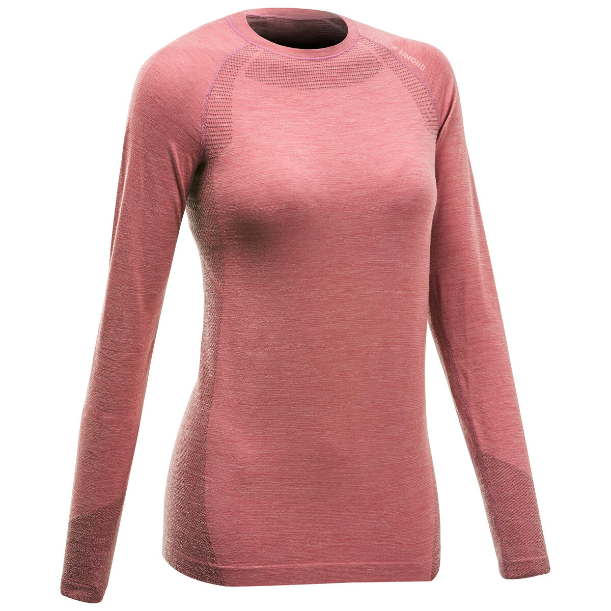 Bild 1 von T-Shirt langarm - Seamless Wolle Bergsteigen Damen Rosa