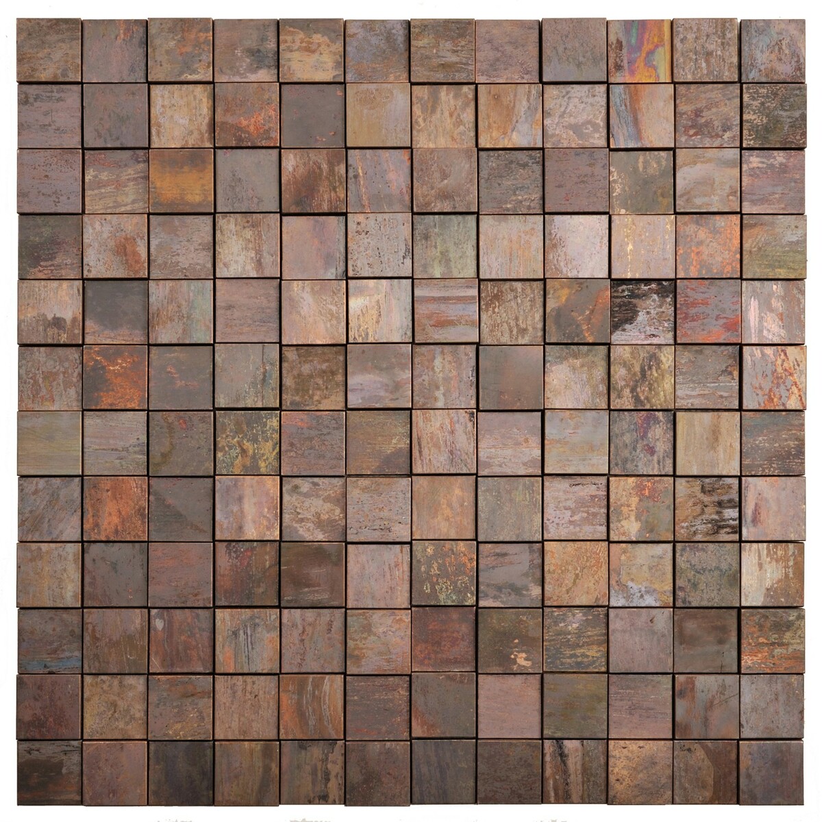 Bild 1 von Mosaik Metall Kupfer 3D 30 cm x 30 cm